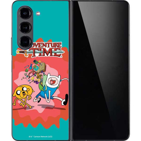 Adult Swim Adventure Time Jake and Finn Galaxy Z Fold5 5G Skin